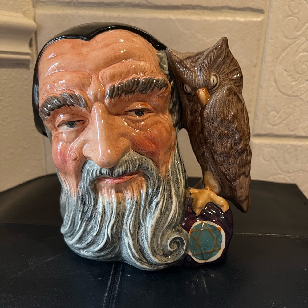 Vintage Merlin Royal Doulton character jug 7 inch D6529